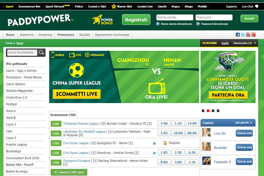 La nostra esperienza con le scommesse di Paddy Power