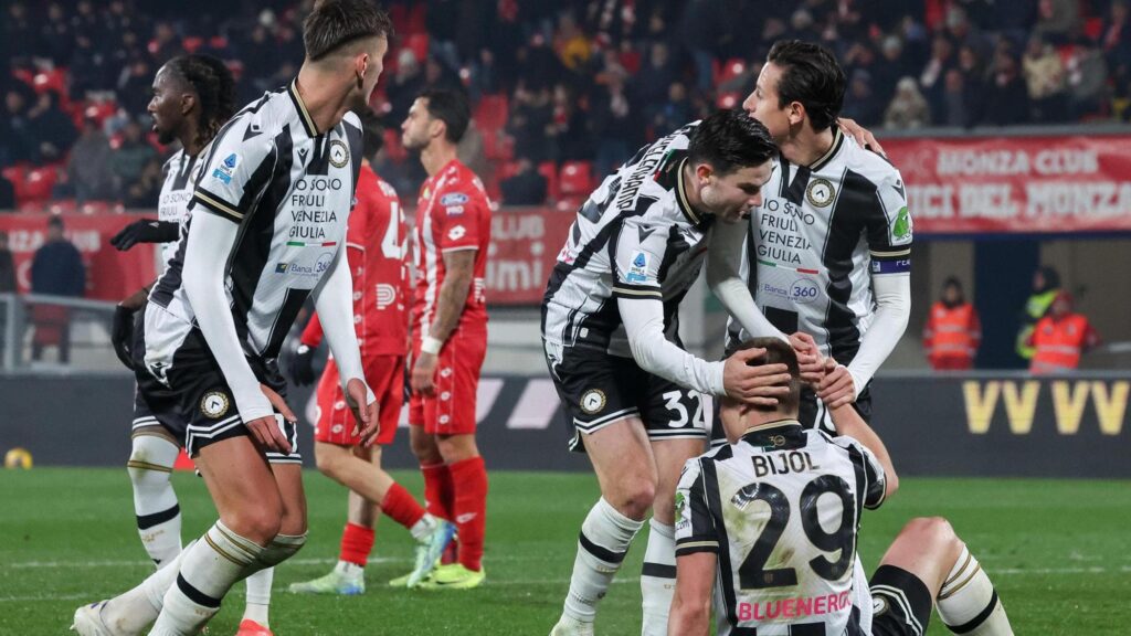 Monza-Udinese 1-2: Lucca e Bijol mettono nei guai i brianzoli