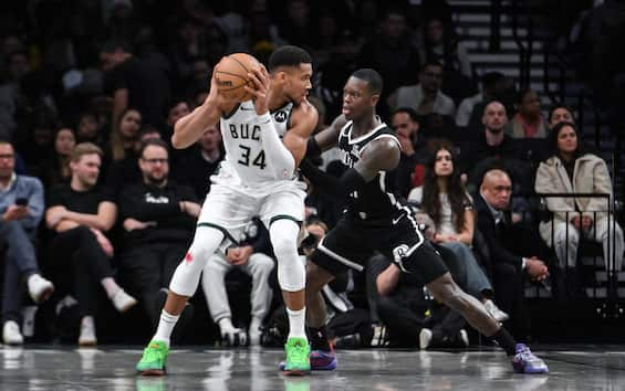 NBA: Antetokounmpo segna 34 punti, Milwaukee supera Brooklyn nonostante le difficoltà