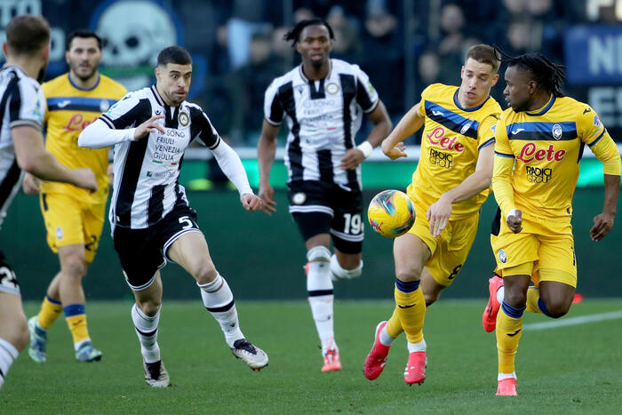 Calcio: Atalanta delude a Udine, pareggio che allontana la vetta