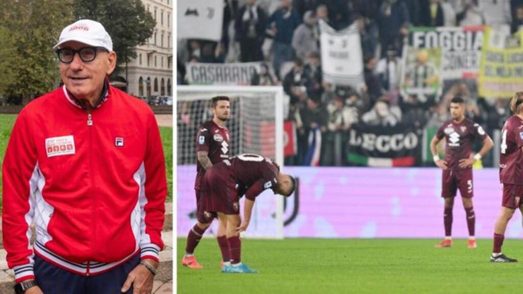 Ciccio Graziani partecipa all'allenamento del Toro in vista del derby contro la Juve