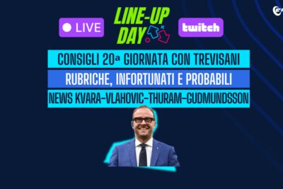 Diretta! Suggerimenti per il Fantacalcio - 20ª giornata Controllo infortunati e probabili formazioni | Line Up Day con Trevisani