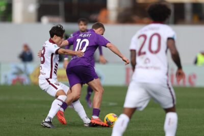 Fiorentina-Torino 1-1: Kean non basta, i granata rimontano in dieci con Gineitis