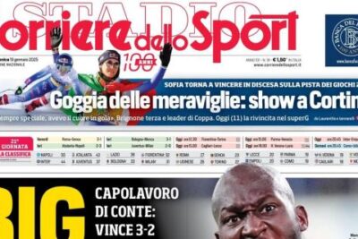 Il Corriere dello Sport dopo il 2-3 degli azzurri a Bergamo: "Big Napoli"