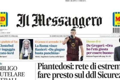 Il Messaggero: "La Roma trionfa 3-1 contro il Genoa. Ranieri: 'Da giugno basta panchina'"