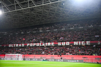 L'OGC Nizza fornisce dettagli dopo che gli striscioni sono stati schierati nell'Allianz Riviera - 28/01/2025 alle 16:29