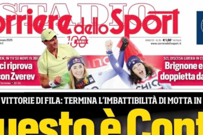 PRIMA PAGINA CORRIERE DELLO SPORT OGGI: "Questo è Conte"