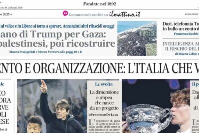 PRIMA PAGINA IL MATTINO OGGI: "La legge di Conte"