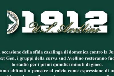 All'esterno dello stadio per i primi 15 minuti contro la Juve NG