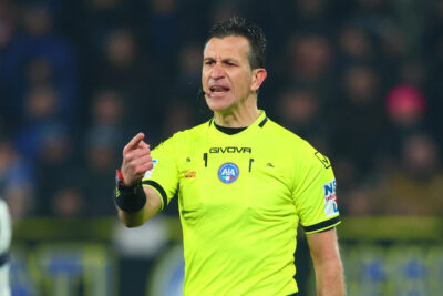 Arbitri: Napoli-Inter affidata a Doveri, Milan-Lazio diretta da Manganiello