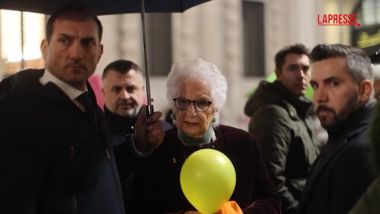 Milano: Liliana Segre partecipa alla commemorazione dei fratellini Bibas