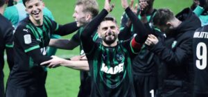 Serie B: il Sassuolo supera la Juve Stabia e rimane in testa, la Sampdoria trionfa in 10