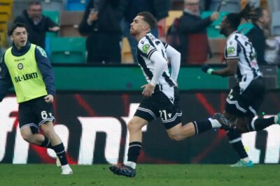 Udinese-Venezia 3-2: gol di Lucca, Lovric, Nicolussi Caviglia, Gytkjær e Bravo