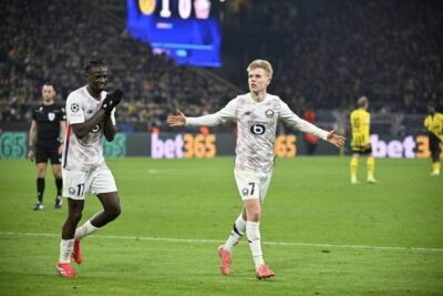 Un Coraggio di Pareggio di Lille Dortmund Nel Round Di 16